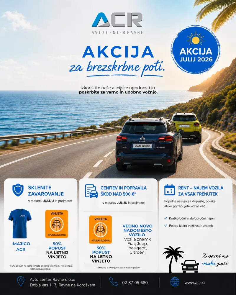 Ne zamudite julijske akcije!