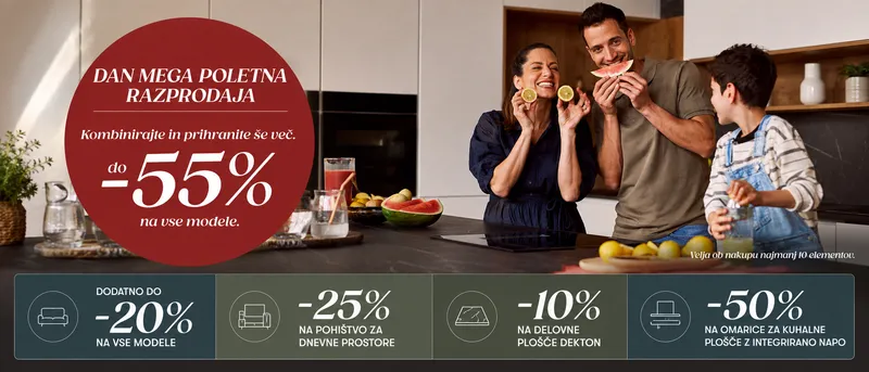 DAN Mega Summer Sale — do –20 % na vašo novo kuhinjo