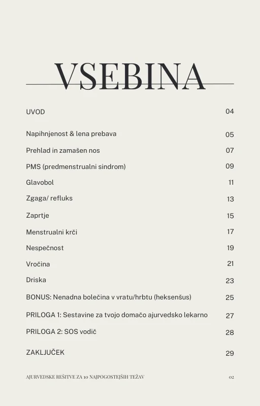 AJURVEDSKE REŠITVE za 10 najpogostejših težav – e-knjiga — slika 4